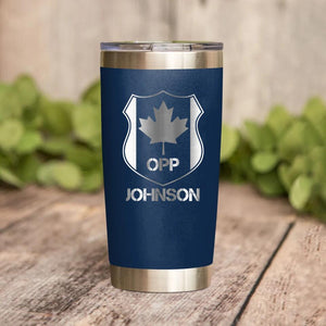 Personalized Canadian Police With Name And Department Tumbler Printed QTDT1212