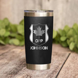 Personalized Canadian Police With Name And Department Tumbler Printed QTDT1212
