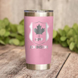 Personalized Canadian Police With Name And Department Tumbler Printed QTDT1212