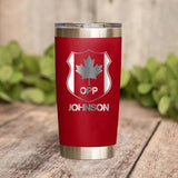 Personalized Canadian Police With Name And Department Tumbler Printed QTDT1212