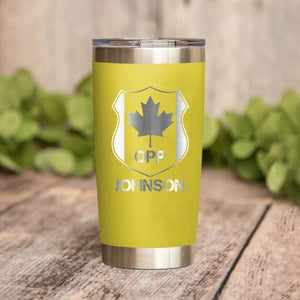Personalized Canadian Police With Name And Department Tumbler Printed QTDT1212