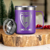 Personalized French Police With Name Laser Handle Cup Printed QTDT1312