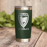 Personalized French Police With Name Laser Tumbler Printed QTDT1212