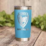 Personalized French Police With Name Laser Tumbler Printed QTDT1212