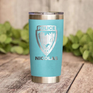 Personalized French Police With Name Laser Tumbler Printed QTDT1212