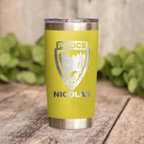 Personalized French Police With Name Laser Tumbler Printed QTDT1212