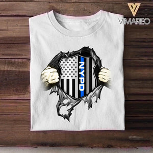 Personalized US Police Department Tshirt Printed QTDT1312