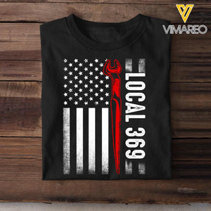 Personalized Us Ironworkers Flag With Your Own Local Tshirt Printed 22DEC-DT21