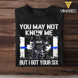 Personalized Canadian Police You May Not Know Me But I Got Your Six Tshirt Printed QTHQ2312
