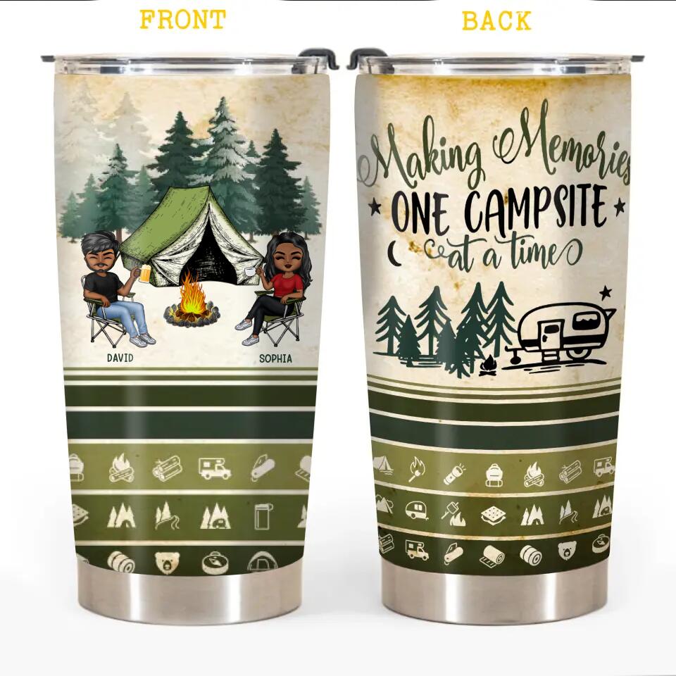 Personalized Couple Making Memories One Campsite At A Time Tumbler Printed PNDT2412