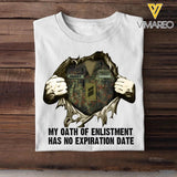 Personalized German Soldier/ Veteran My Oath Of Enlistment Has No Expiration Date Rank Camo  Tshirt Printed 22DEC-HY24