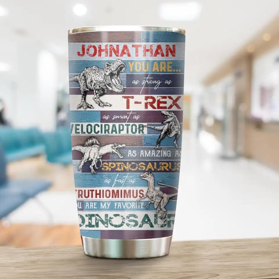 Personalized Dinosaurs Tumbler Printed QTDT2712