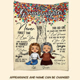 Personalized To My Granddaughter Love You Quilt Blanket Printed PNDT2812
