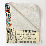 Personalized To My Granddaughter Love You Quilt Blanket Printed PNDT2812