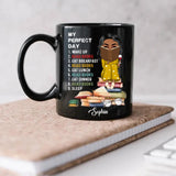 Personalized My Perfect Day Read Books Mug Or Tumbler Printed QTDT0301