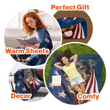Personalized Your Rottweiler Image US Flag Quilt Blanket Printed QTHQ0301