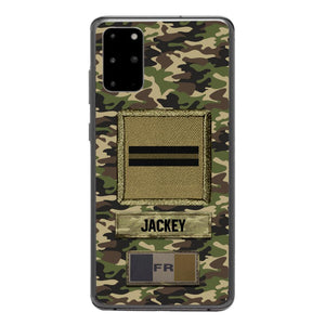 Personalized France Soldier Camo Phone Case Printed 25MAR-HQ26