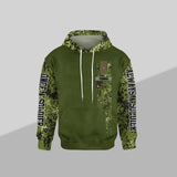 Personalized Danish Solider/ Veteran One A Soldier Always A Soldier Rank Camo Hoodie 3D Printed QTDT0601