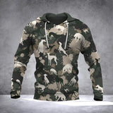 Personalized Greyhound Camo Hoodie Or Zip Hoodie 3D Printed QTDT0601