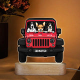 Personalized Dog Jeep Lovers Led Lamp Printed 23JAN-DT07