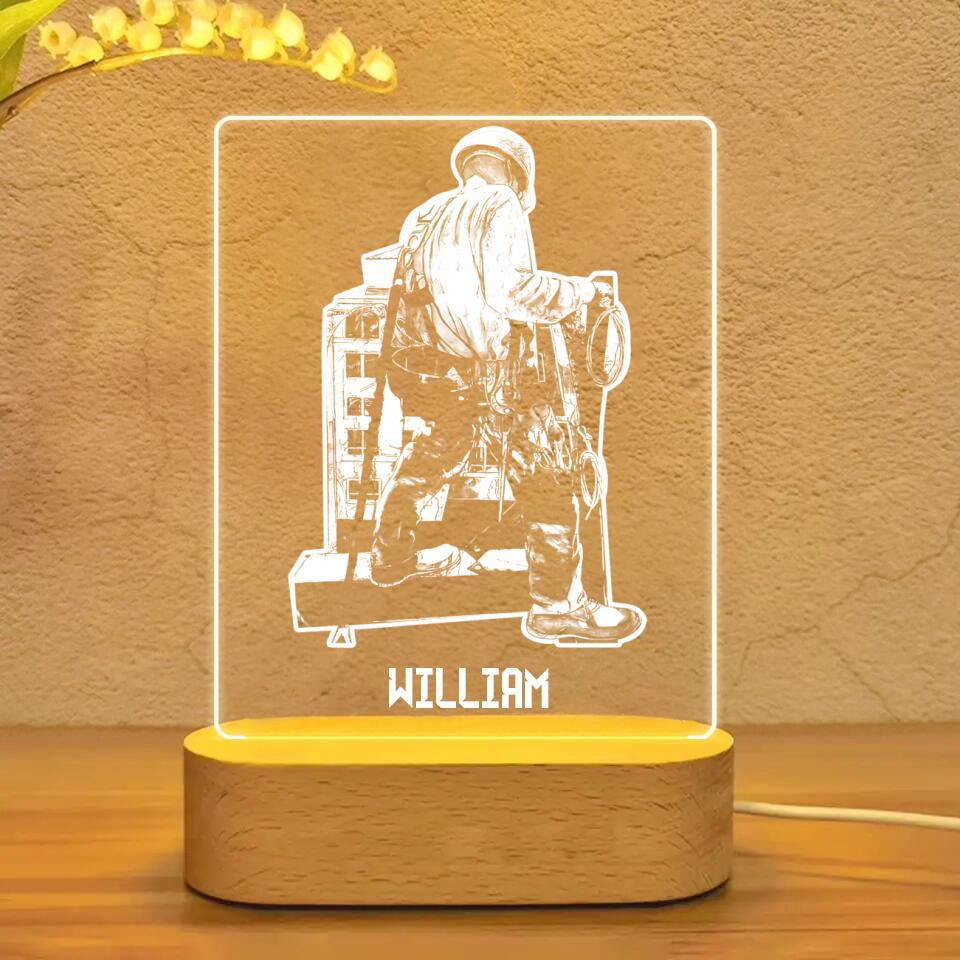 Personalized Ironworker Led Lamp Printed 23JAN-HQ14