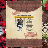 Personalized This Is Your Written Notice We Are Stuck With Me Forever Couple Gifts 3D Printed Tshirt PNDT1601