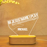 Personalized In Jesus Name I Play Guitar Player Printed Led Lamp QTVQ1601