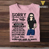 Personalized Taken By A February Sexy Wife  Tshirt Printed PNDT1601