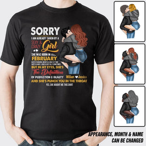 Personalized Taken By A February Sexy And Crazy Girl Tshirt Printed PNDT1601