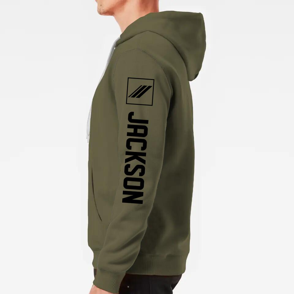 Personalized French Solider/ Veteran Logo Unit Rank Hoodie 3D Printed 23JAN-DT30