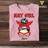 Personalized May Girl Printed Tshirt 23JAN-HQ30