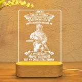 Personalized I Am A British Veteran I Would Put The Uniform Back On Led Lamp Printed 23JAN-DT30