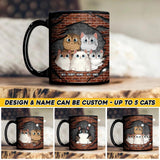 Personalized Cat Lovers Black Mug Printed 23FEB-HQ01