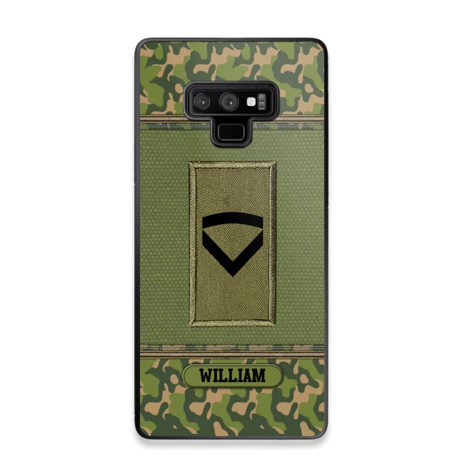 Personalized Norwegian Soldier/Veteran Phonecase Printed 23JAN-DT31