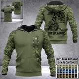 Personalized Canadian Solider/ Veteran With Name and Rank Camo Hoodie 3D Printed QTDT0202
