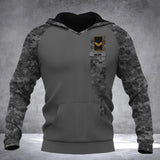 Personalized Canadian Solider/ Veteran With Name and Rank Camo Hoodie 3D Printed QTDT0202