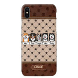Personalized Dog Lovers Paw Background Phonecase Printed 23FEB-VD03