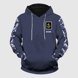 Personalized UK Solider/ Veteran With Name and Rank or Flag Camo Hoodie 3D Printed QTHQ0402