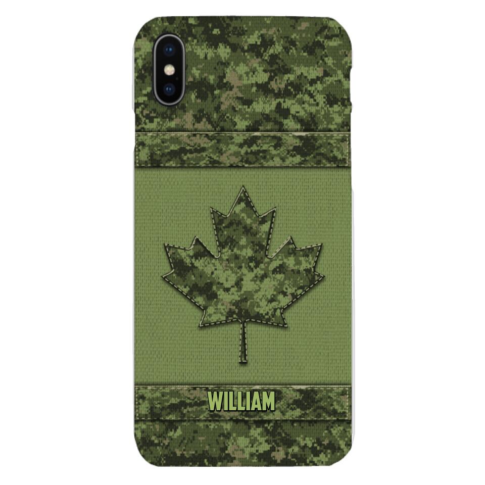 Personalized Canadian Army Camo  Phonecase DMVQ1603