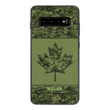 Personalized Canadian Army Camo  Phonecase DMVQ1603