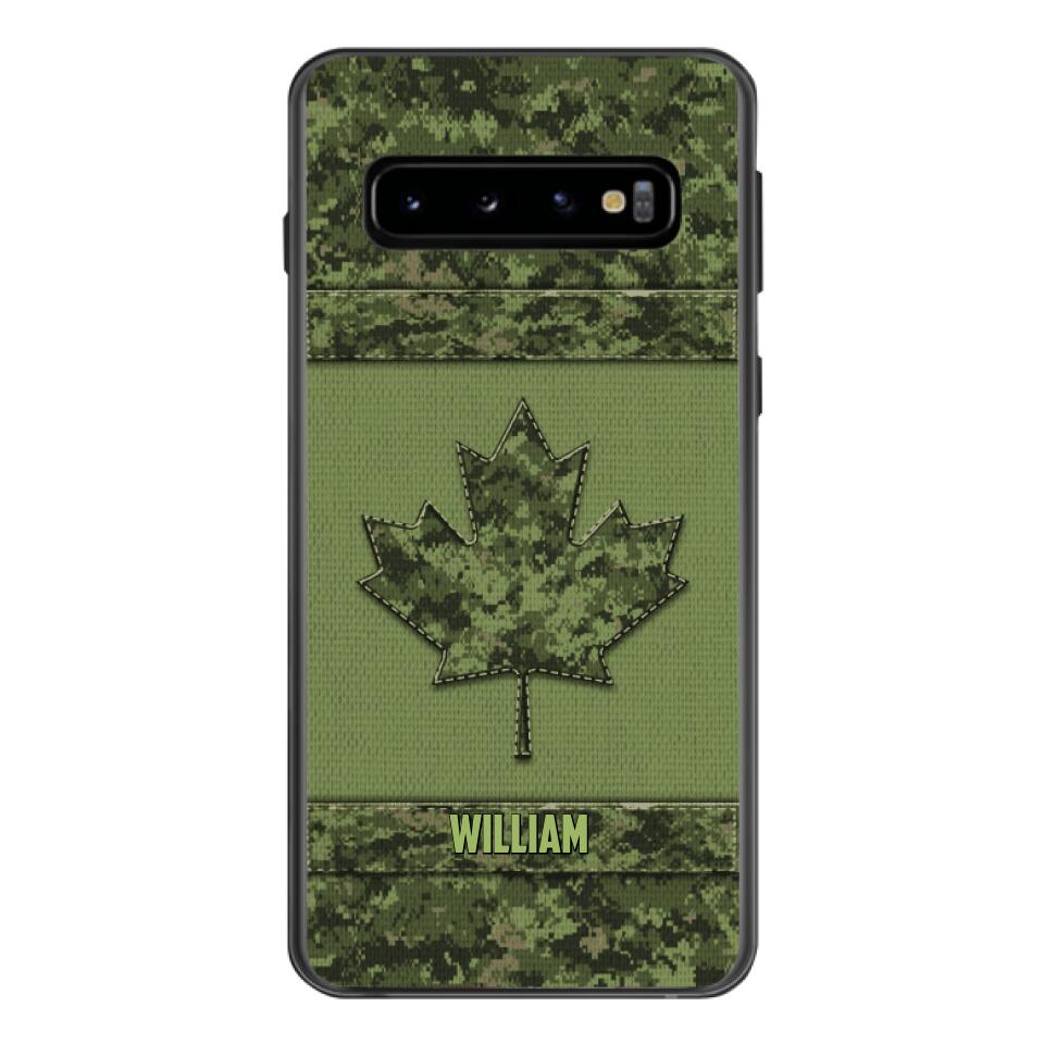 Personalized Canadian Army Camo  Phonecase DMVQ1603