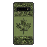 Personalized Canadian Army Camo  Phonecase DMVQ1603