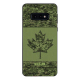 Personalized Canadian Army Camo  Phonecase DMVQ1603