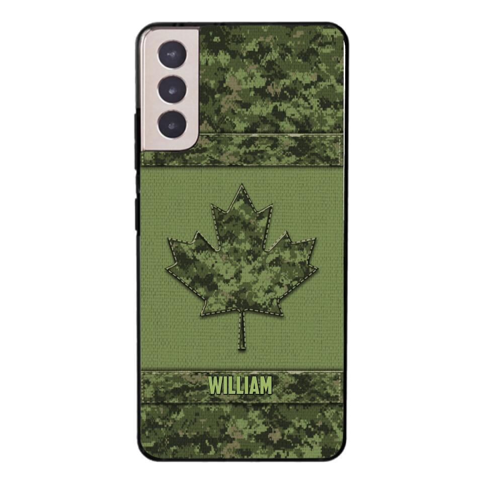 Personalized Canadian Army Camo  Phonecase DMVQ1603