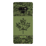 Personalized Canadian Army Camo  Phonecase DMVQ1603