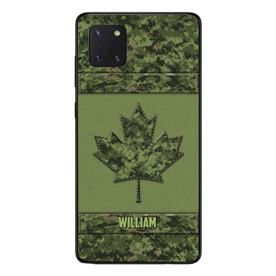 Personalized Canadian Army Camo  Phonecase DMVQ1603
