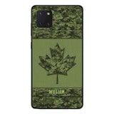 Personalized Canadian Army Camo  Phonecase DMVQ1603