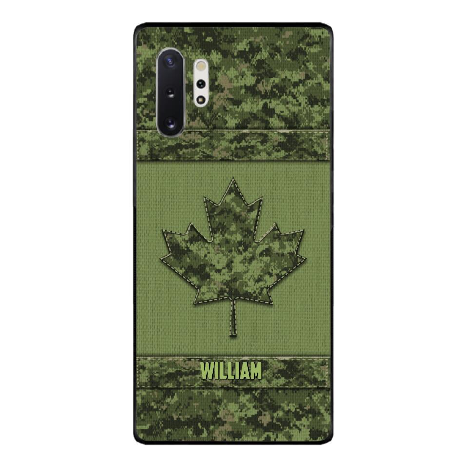Personalized Canadian Army Camo  Phonecase DMVQ1603