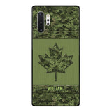 Personalized Canadian Army Camo  Phonecase DMVQ1603