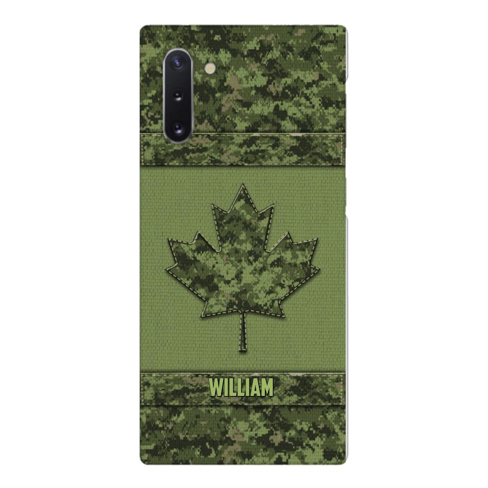 Personalized Canadian Army Camo  Phonecase DMVQ1603